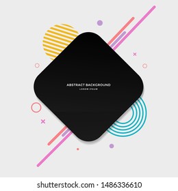 Abstract square geometric design and background. Use for modern design. vector illustration. shapes. 