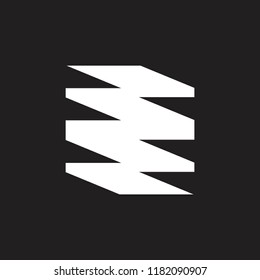 abstract square geometric logo vector