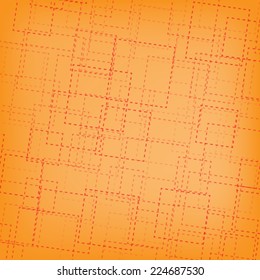 Abstract square geometric outline mosaic background