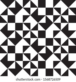 Abstract Square geometric pattern texture or background. Illustration for fashion minimalistic design. Modern elegant endless wallpaper. Black Color.
