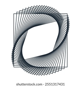 abstract square geometric shape isolated