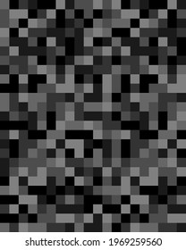 Abstract. Square geometric shapes pattern. black mosaic background. vector.