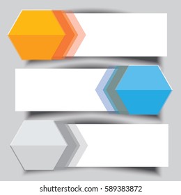 Abstract square geometric texture. Vector banner background for web design wedding card and love.Three white geometric banners for infographics business finance.