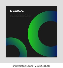 Abstract square gradient background. Social media template vector illustration.