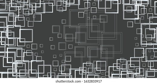 Abstract square gray background design