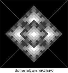 Abstract Square Grayscale
