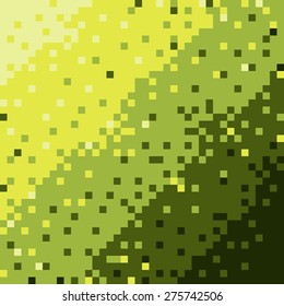 Abstract square green mosaic background