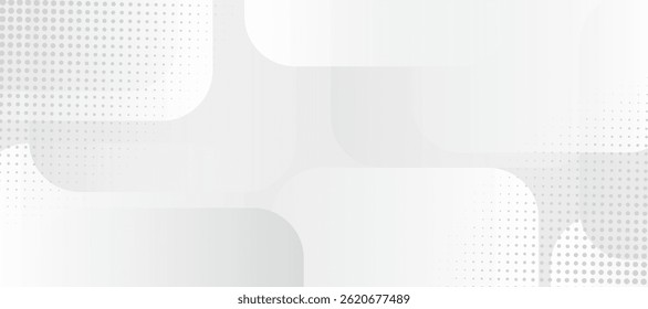Abstract square grey glowing geometric lines on white background. Modern lines pattern. Futuristic technology concept. Suit for cover, poster, banner, brochure, header, website