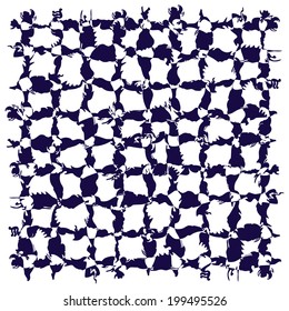 Abstract square grid pattern