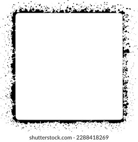 abstract square grunge border texture vector