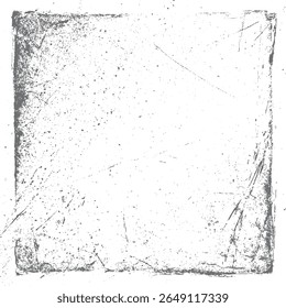 Fundo quadrado abstrato da textura da borda grunge. Sobreposição de design de quadro usado vintage. Ótimo para superfície áspera e projetos criativos.
