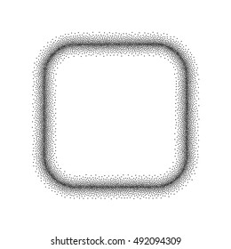 Abstract square halftone frame