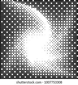 Abstract Square Halftone Vector Illustration