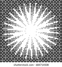 Abstract Square Halftone Vector Illustration