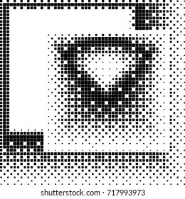 Abstrakte Square Halftone Vektorgrafik