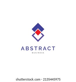 Inspiration für das Design des abstrakten quadratischen Logos