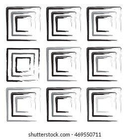 Abstract square icons