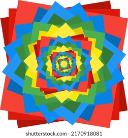 Abstrakte quadratische Abbildung. kann für Hintergrund-, Logo-, Cover- und Kinderbuchbilder verwendet werden