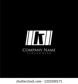 abstract square K logo letter design concept