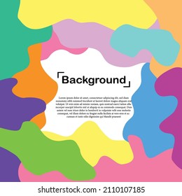 abstract square kids color background editable