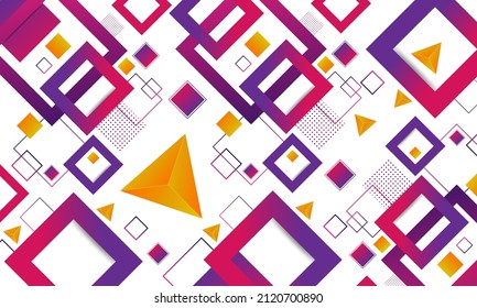 abstract square line background with gradient colors and contemporary concepts