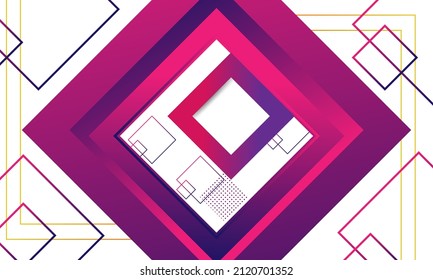 abstract square line background with gradient colors and contemporary concepts