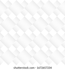 Línea cuadrada abstracta en franja. Fondo de patrón geométrico abstracto blanco transparente. El estilo de arte se puede utilizar en diseño de portada, diseño de libros, afiche, tapa cd, volante, fondos de sitios web. Vector