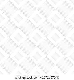 Abstract Square Line Stripe. White abstract seamless geometric pattern background. Art style can be used in cover design, book design, poster, cd cover, flyer, website, Vector illustration.