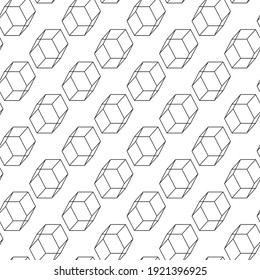 Abstract square line vector illustration Seamless pattern background design wallpaper
