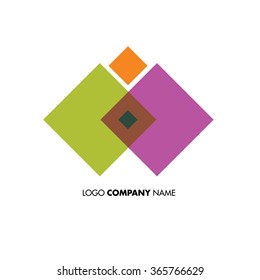 Abstract square logo