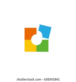 abstract square logo