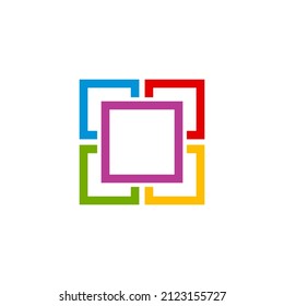 Resumen El logotipo cuadrado puede utilizarse para iconos, signos, logotipos, etc.