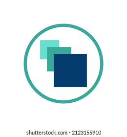 Resumen El logotipo cuadrado puede utilizarse para iconos, signos, logotipos, etc.