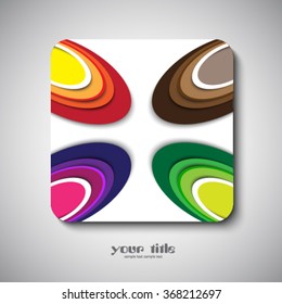 Abstract square logo design