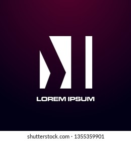 abstract square logo design for game, building or art company
