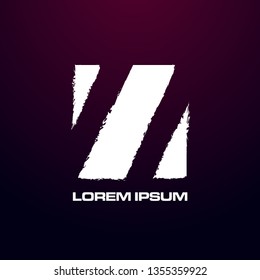 abstract square logo design for game, building or art company