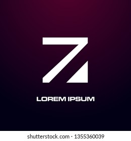 abstract square logo design for game, building or art company