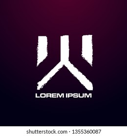 abstract square logo design for game, building or art company