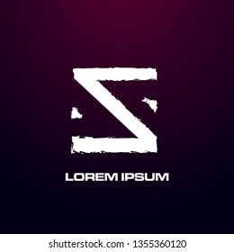 abstract square logo design for game, building or art company