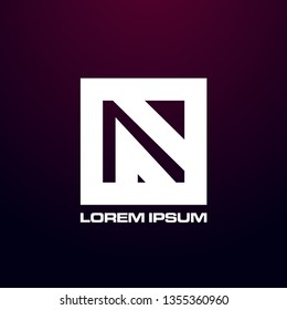 abstract square logo design for game,  building, or art company