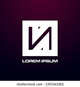 abstract square logo design for game,  building, or art company