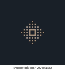 Resumen de la plantilla vectorial de inspiración de diseño de logotipo cuadrado