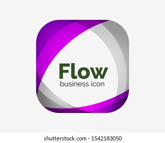 Abstract square logo design template