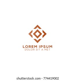 Abstract Square Logo Design Vector Template