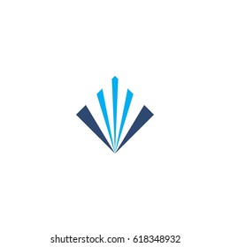 abstract square logo for financial logo