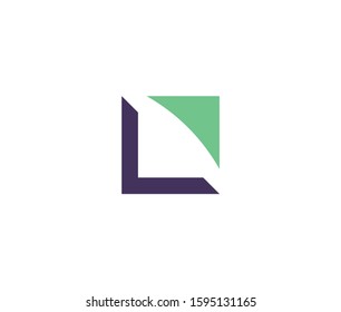 Abstract square Logo Icon Premium Minimal emblem design template