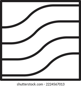 Abstract square logo illustration in trendy and minimal style isolated on background