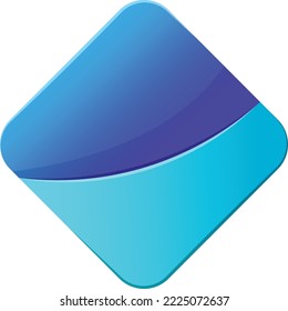 Resumen de la ilustración del logotipo cuadrado en un estilo moderno y mínimo aislado en el fondo