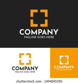 abstract square logo modern concept