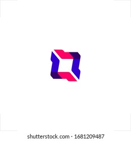 diseño moderno con el logotipo cuadrado abstracto